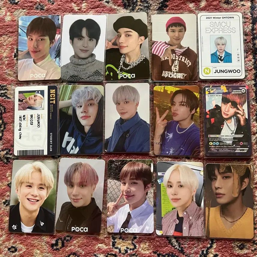 [BUNJANG] NCT 127 Jungwoo Photocard Bundle Set (47 pcs) / NCT 127 김정우 공식 포카 47장 일괄