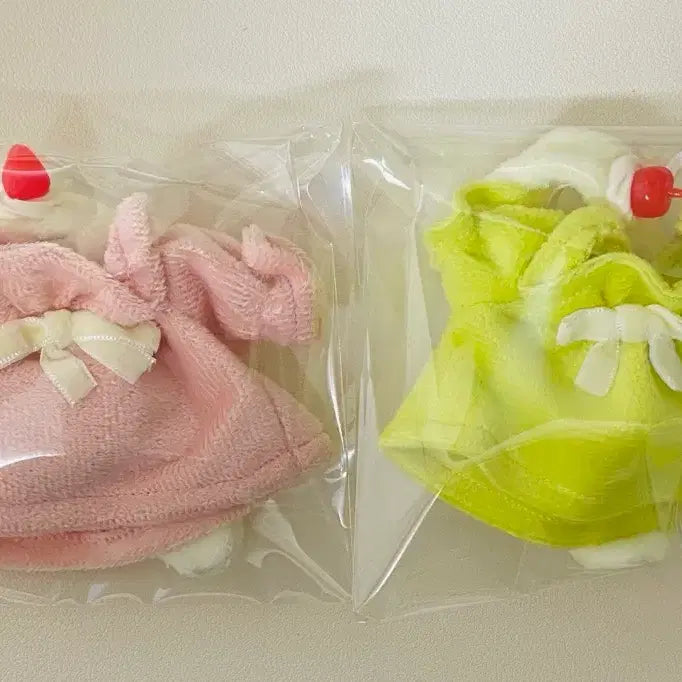 [SOLD OUT] 10cm 메론소다 딸기크림 폭신원피스 인형옷 / 솜인형옷 떨옷