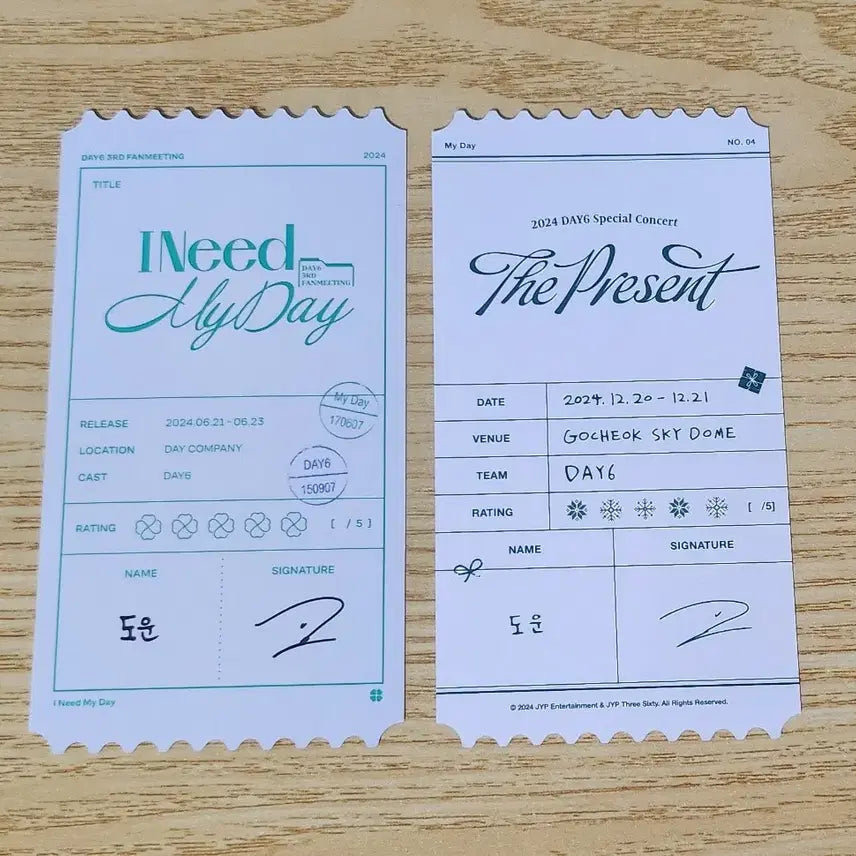 [BUNJANG] DAY6 Fanmeeting Concert Phototicket Doon Bundle Set / 일괄) 데이식스 팬미팅,클콘 포토티켓 도운