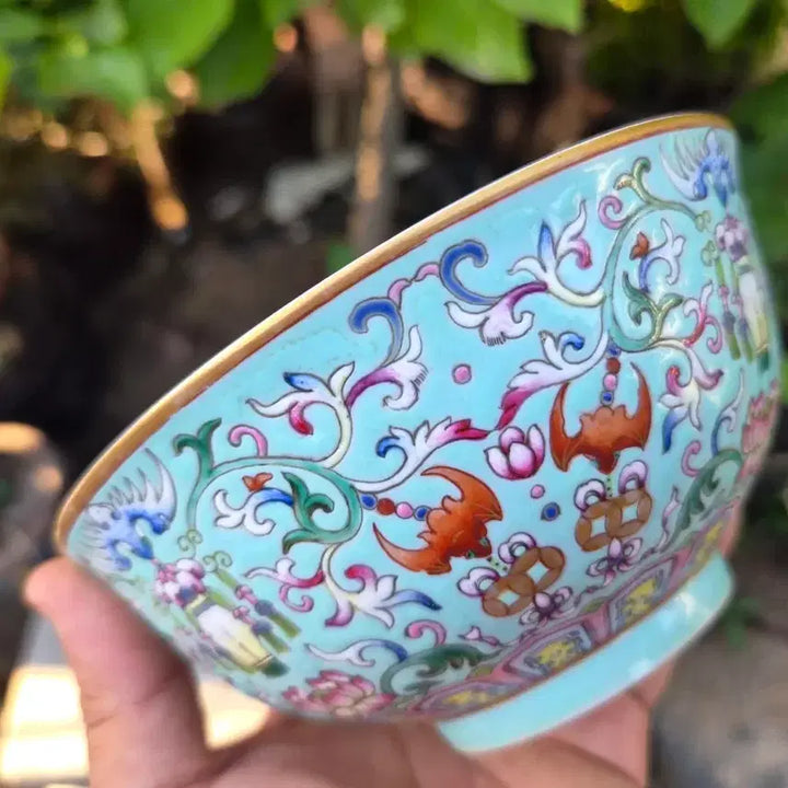 [BUNJANG] Daoguang Mark Enamel Bowl / 중국도자기 도광년제 관지 법랑 완