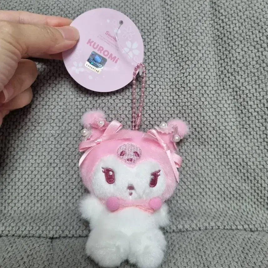 [BUNJANG] Sanrio Kuromi Pink Tone Plush Keyring / 산리오 핑크톤 쿠로미 인형 키링