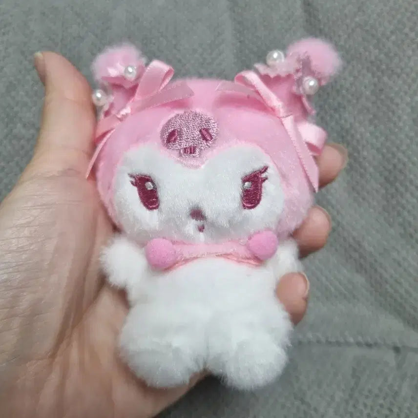 [BUNJANG] Sanrio Kuromi Pink Tone Plush Keyring / 산리오 핑크톤 쿠로미 인형 키링