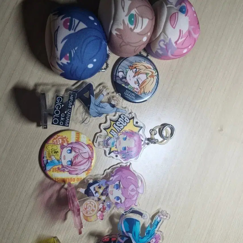 [BUNJANG] Hypnosis Mic Ramuda Ichiro Acrylic Stand Manju Badge Bundle Set / 히프마이 폿세, 라무다 위주 굿즈 팝니다