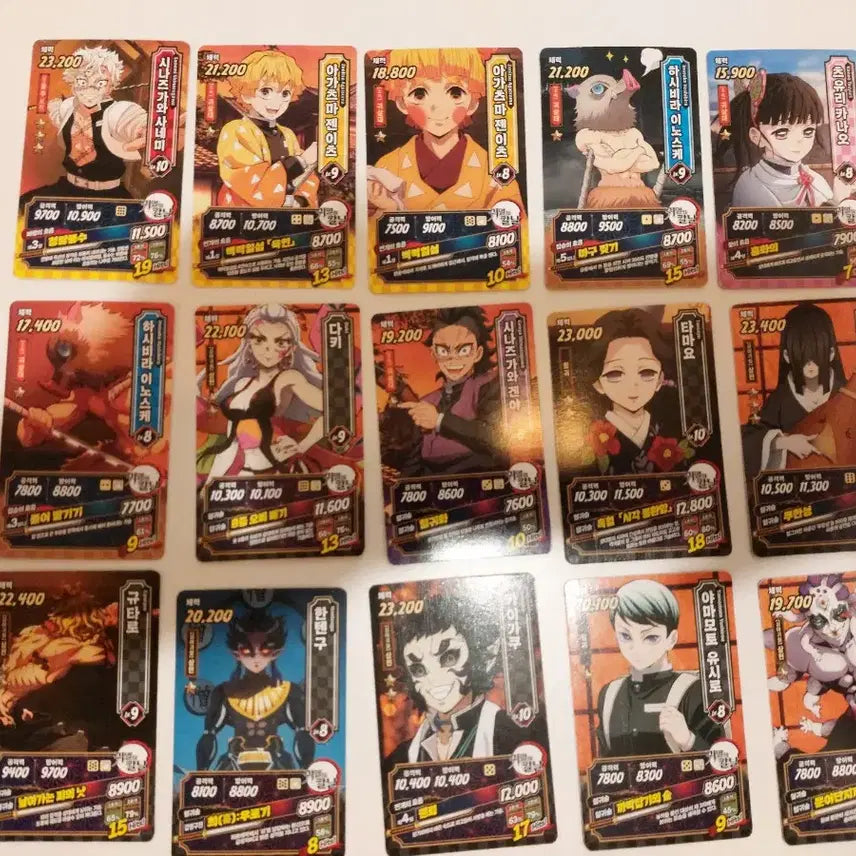 [BUNJANG] Demon Slayer: Mugen Train Arc 3 Character Cards Bundle / 귀멸의 칼날 무한성편3 캐릭터 카드