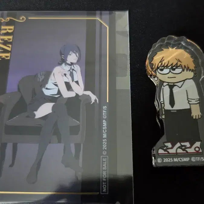 [BUNJANG] Chainsaw Man Denji Acrylic Block + Reze Photocard Set / 체인소맨 덴지 아크릴블록 + 레제 포토카드