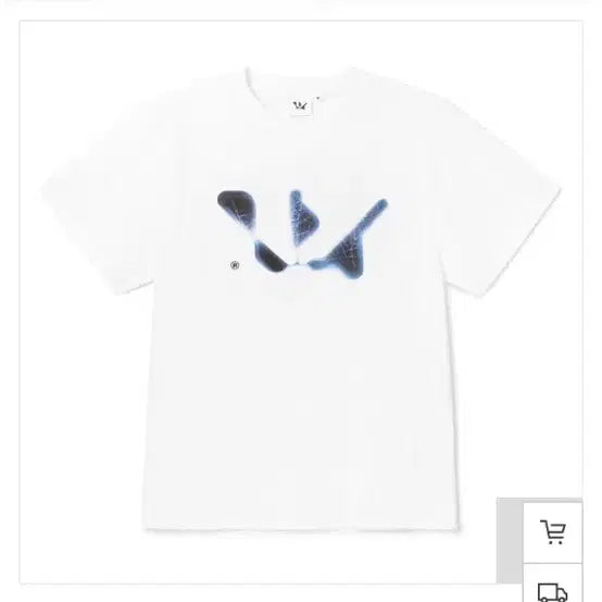 [BUNJANG] Woodz Cho Seung Youn OHTAKE Ice Logo Short Sleeve T-Shirt White L / 우즈 조승연 오오타드 아이스 로고 반팔 화이트 뼈티 L