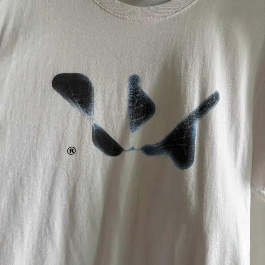 [BUNJANG] Woodz Cho Seung Youn OHTAKE Ice Logo Short Sleeve T-Shirt White L / 우즈 조승연 오오타드 아이스 로고 반팔 화이트 뼈티 L