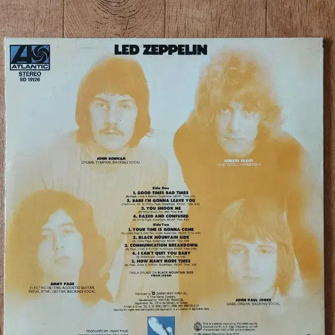 [BUNJANG] Led Zeppelin 1993 Warner Music Korea Licensed Vinyl Record / Led Zeppelin 희귀 93년 워너직배 ex+ / nm+ , nm+
