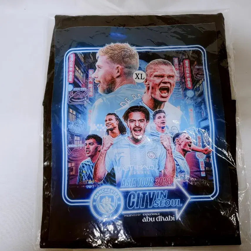 [BUNJANG] Manchester City Asia Tour XL T-Shirt / (6월세일)맨시티 아시아 투어 XL 반팔 티셔츠