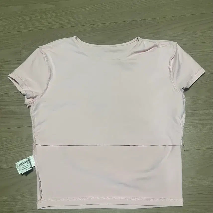 [BUNJANG] Zara Floral Polyamide T-Shirt Rose Pink M / 자라 플라워 폴리아미드 티셔츠 로즈핑크 M