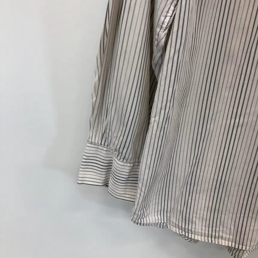 [BUNJANG] Burberry London Striped Cotton Shirt Medium / 버버리 런던 기사로고 스트라이프셔츠 M