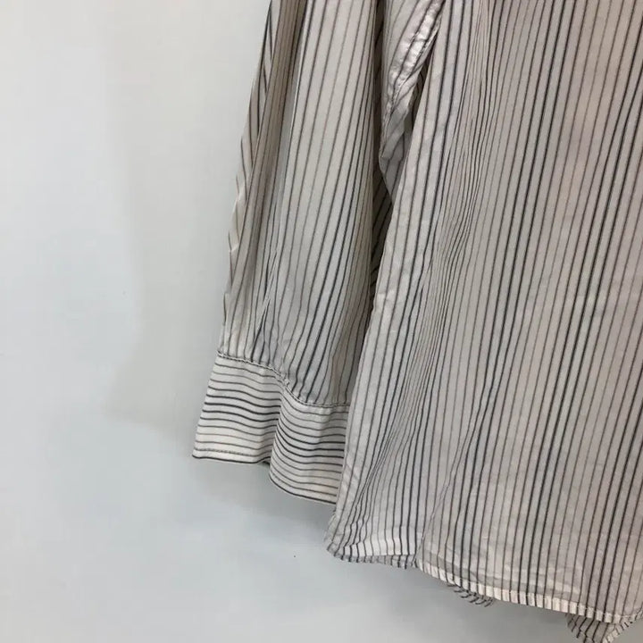 [BUNJANG] Burberry London Striped Cotton Shirt Medium / 버버리 런던 기사로고 스트라이프셔츠 M