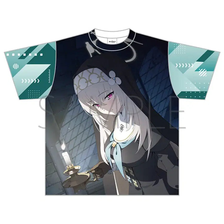 [BUNJANG] Blue Archive Akihabara Official Full Graphic T-Shirt - Utazumi Sakurako / 블루 아카이브 아키하바라 공식 풀 그래픽 티셔츠 - 우타즈미 사쿠라코