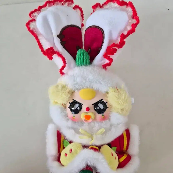 [BUNJANG] Babyslee 3 Christmas Apple Bunny Plush / 베이비쓰리 크리스마스 사과토끼