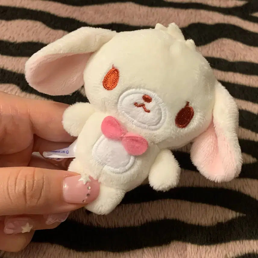 [BUNJANG] Sanrio Sugarbunnies Shirousa Carabiner Mini Mascot Keyring / 산리오 슈가바니즈 시로우사 카라비너 미니 마스코트 키링