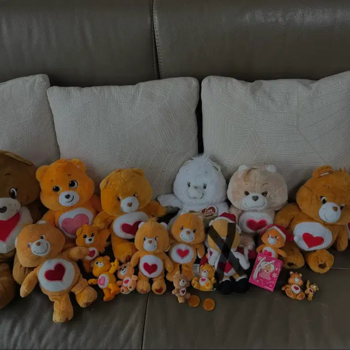[BUNJANG] Vintage Care Bear Tenderheart Bear Plush Set / (13일까지)빈티지 케어베어 고전인형 텐더하트베어 인형,피규어 판매