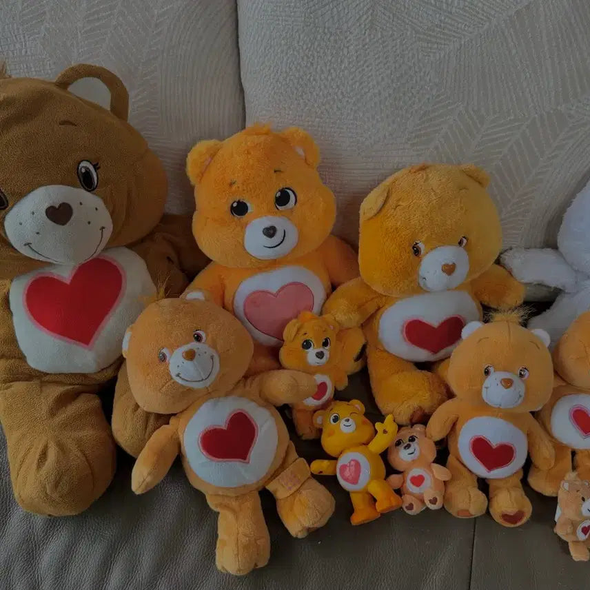 [BUNJANG] Vintage Care Bear Tenderheart Bear Plush Set / (13일까지)빈티지 케어베어 고전인형 텐더하트베어 인형,피규어 판매
