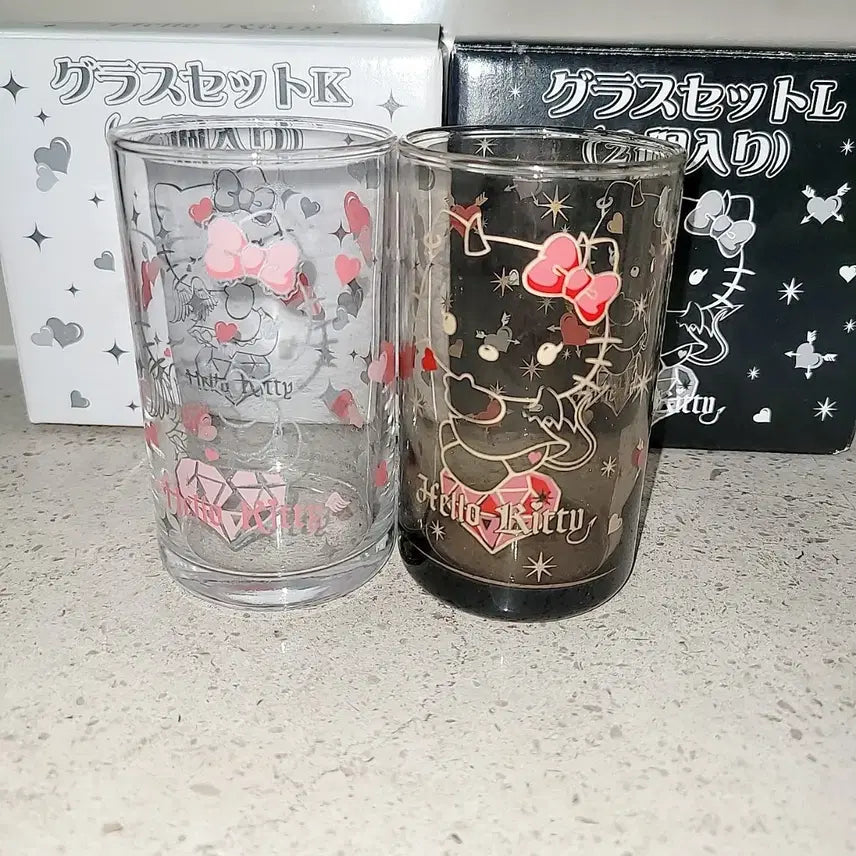 [BUNJANG] Sanrio Hello Kitty Angel &amp; Devil Cup Set / 고전키티 엔젤키티 천사키티 악마키티 컵 세트 천사악마 키티
