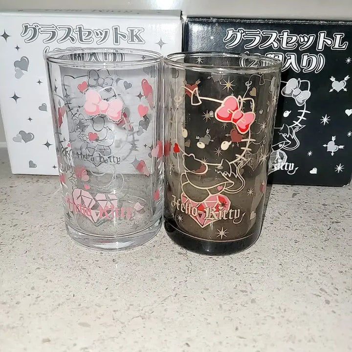 [BUNJANG] Sanrio Hello Kitty Angel &amp; Devil Cup Set / 고전키티 엔젤키티 천사키티 악마키티 컵 세트 천사악마 키티