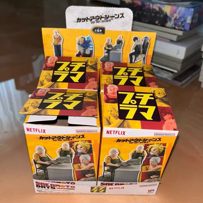 [BUNJANG] Sakamoto Days Petit Diorama 4-Piece Set / 택포)사카모토 데이즈 쁘띠 디오라마 4종 세트