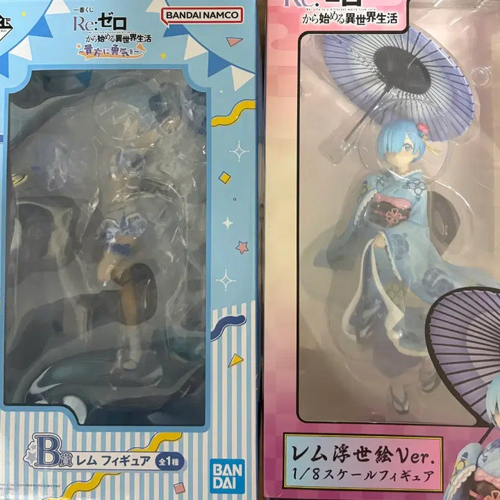 [BUNJANG] Kadokawa Re:Zero Ram &amp; Rem Umbrella Figure Set / Re: 제로 카도카와 렘 우산 피규어,제일복권,쿠지 B상 렘+서비스