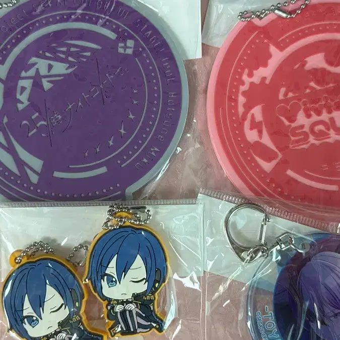 [BUNJANG] ProSeka Kaito &amp; Touya Bundle Acrylic Keyring &amp; Coaster Set / 일괄) 프로세카 카이토 토우야 아크릴키링 코스터