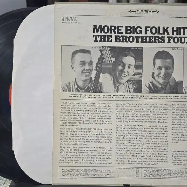 [BUNJANG] The Brothers Four More Big Folk Hits LP / The Brothers Four_More Big Folk_LP USA
