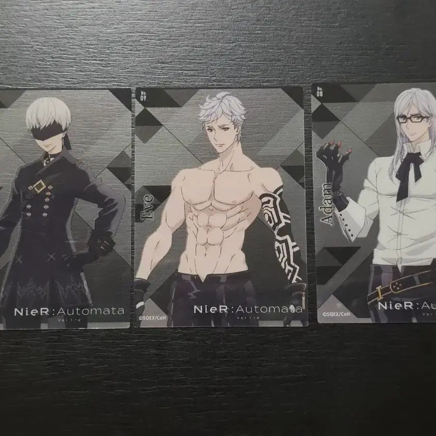 [BUNJANG] Nier: Automata 2B/Eve/Adam 3-Piece Card Set Bundle / 니어오토마타 카드 2B/이브/아담 3종 세트 일괄