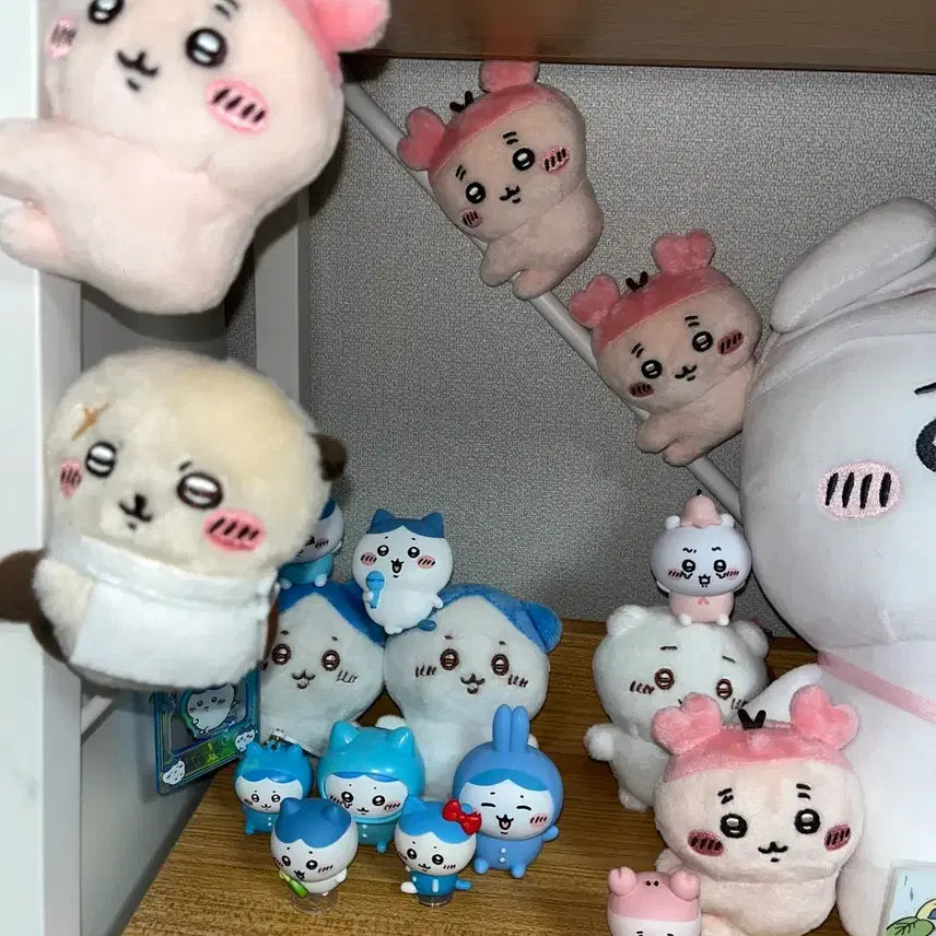 [BUNJANG] Chiikawa Racco, Hachiware, Momonga, Kurimanju Plush Set (Excluding Usagi) / 먼작귀 굿즈 판매 치이카와 우사기 제외 랏코 하치와레 모몽가 쿠리만쥬