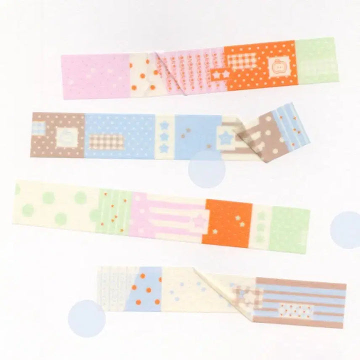 [BUNJANG] K-akee Patchwork Washi Tape Set / 케이키 패치워크 2종 마테띵
