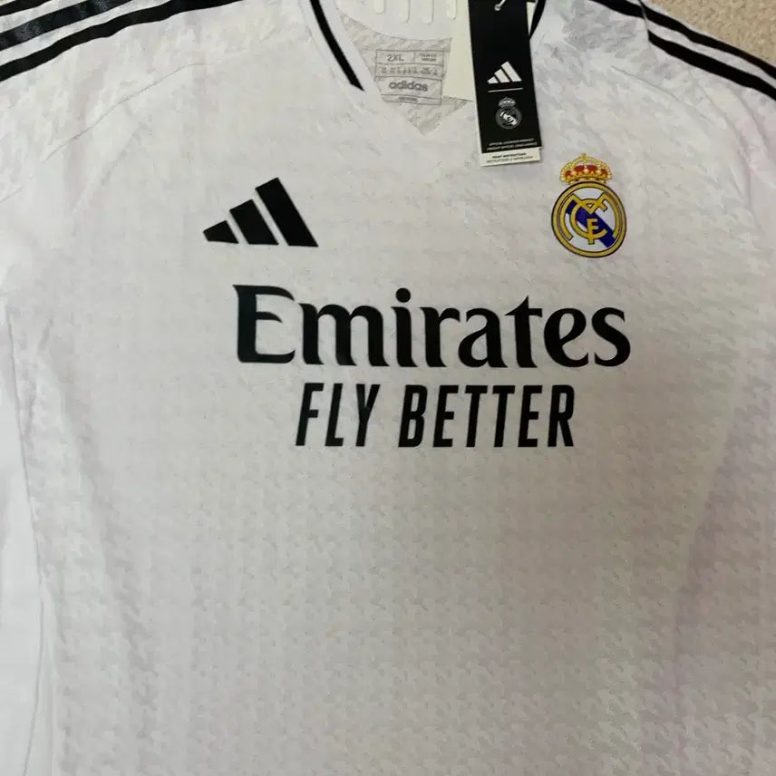 [BUNJANG] Adidas Real Madrid 2024/25 Home Authentic Jersey White 2XL / [2XL] 아디다스 레알마드리드 2024/25 홈 어센틱 저지 화이트