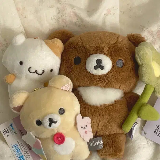 [BUNJANG] San-X Muffin Usagikuri Rilakkuma Flower Ko-Guma Bundle Set / 일괄가)산엑스 머핀 우사기 코리락쿠마 인형 좋아하는것들 플라워 코구마