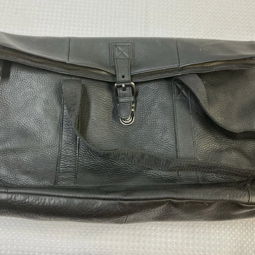 [BUNJANG] L.L.Bean Hardware Folding Leather Tote Bag Black / 엘엘빈 L.L.bean 하드웨어 폴딩 레더 토트백 가방 블랙