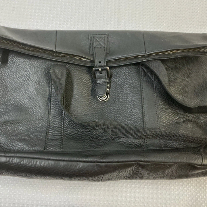 [BUNJANG] L.L.Bean Hardware Folding Leather Tote Bag Black / 엘엘빈 L.L.bean 하드웨어 폴딩 레더 토트백 가방 블랙