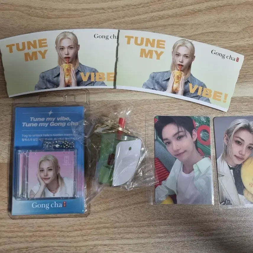 [BUNJANG] Stray Kids Felix Gongcha Voice Keyring Popup Photocard / 덤 드림))스키즈 필릭스 공차 보이스키링 팝업 포토카드