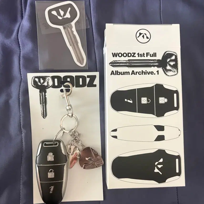 [BUNJANG] WOODZ Official Album "OO-LI" Archive Ver. Car Keychain / 우즈(WOODZ) 정규앨범 아카이브원 차키링ver.