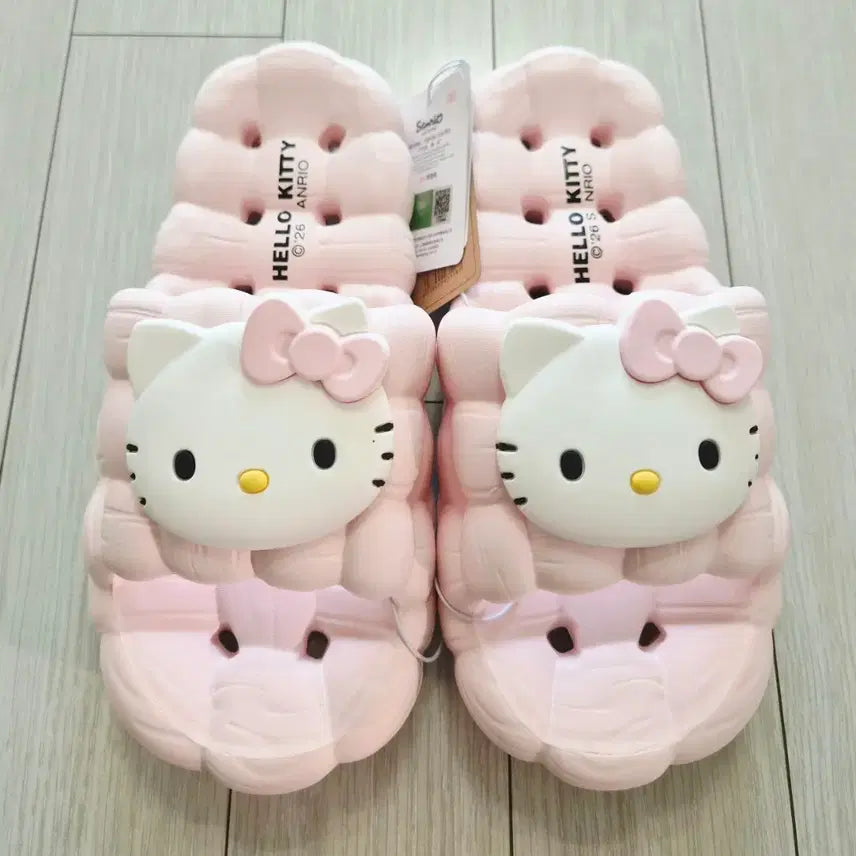 [BUNJANG] Hello Kitty Slipper Sandals Pink Red Size 235 New / 헬로키티 슬리퍼 샌들 핑크 235사이즈 새상품