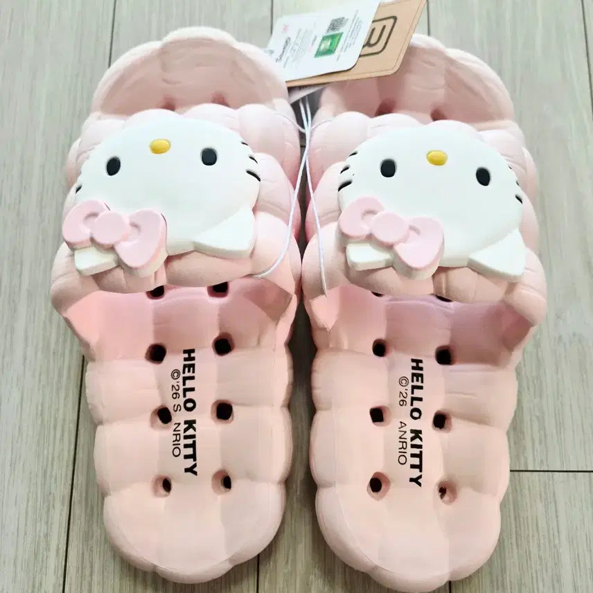 [BUNJANG] Hello Kitty Slipper Sandals Pink Red Size 235 New / 헬로키티 슬리퍼 샌들 핑크 235사이즈 새상품