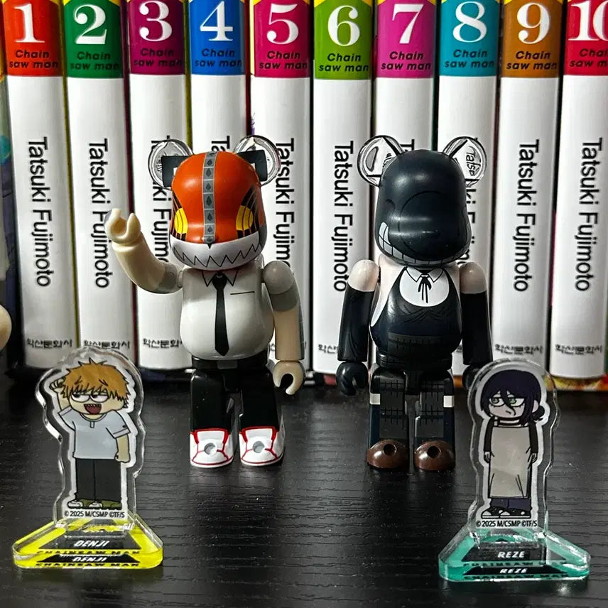 [BUNJANG] Chainsaw Man Bearbrick 100% &amp; Acrylic Bundle Set / 체인소맨 베어브릭 100% &amp; 아크릴 일괄