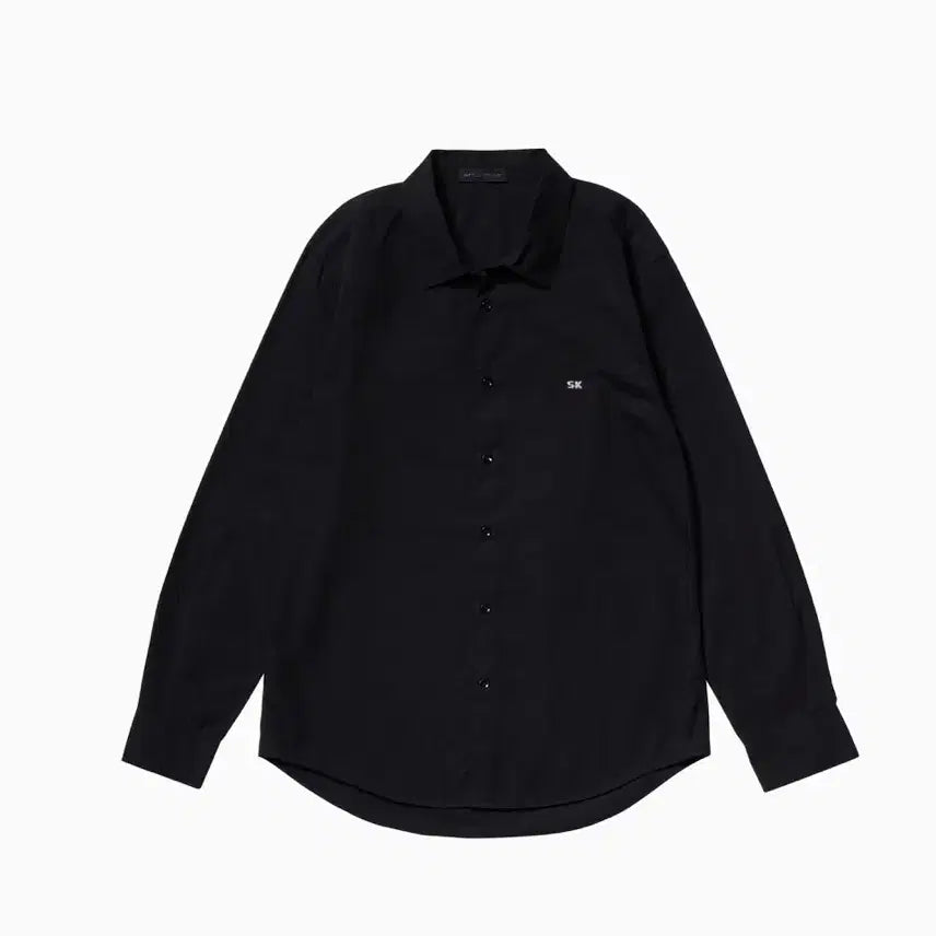 [BUNJANG] Still Kelly SK Embroidery Shirt Black / Still kelly 스틸 켈리 sk 자수 셔츠 블랙