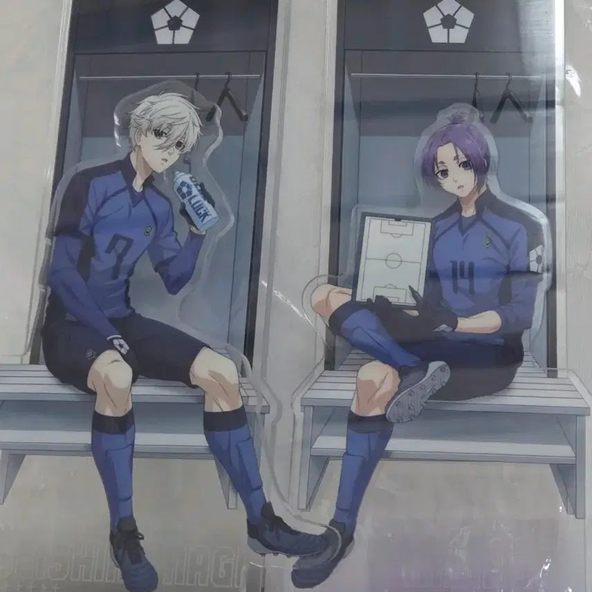 [BUNJANG] Blue Lock Nagi Seishiro &amp; Mikage Reo Locker Room Acrylic Stand Bundle Set / 블루록 나기 레오 라커룸 아크릴 일괄판매