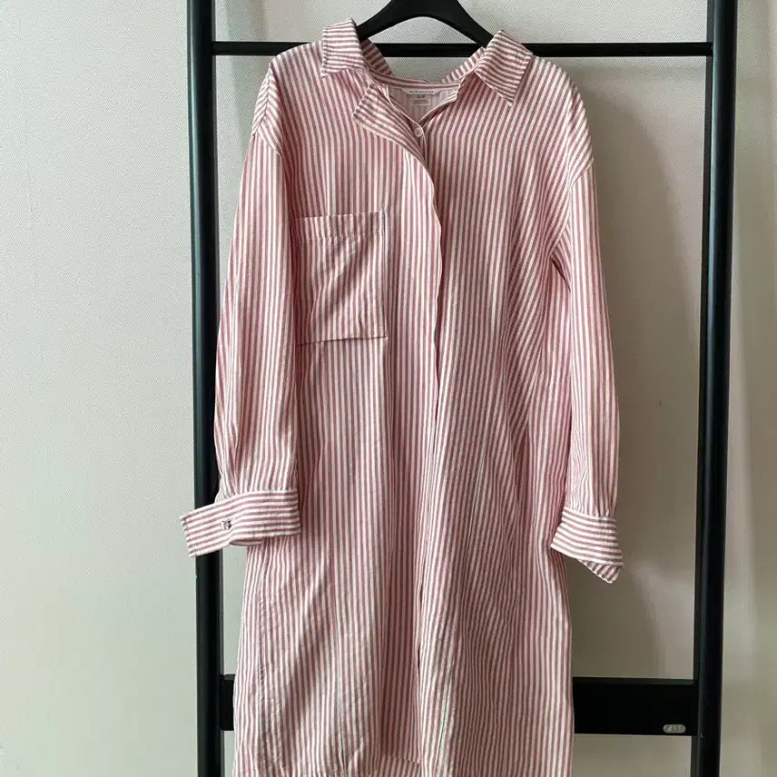 [BUNJANG] Club Monaco Striped Summer Shirt / 클럽모나코 스트라이프 여름 셔츠