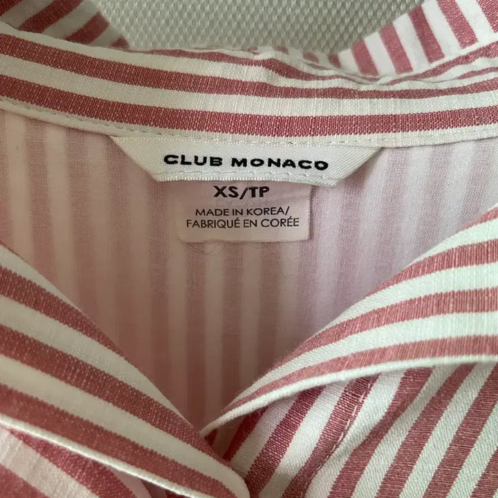 [BUNJANG] Club Monaco Striped Summer Shirt / 클럽모나코 스트라이프 여름 셔츠
