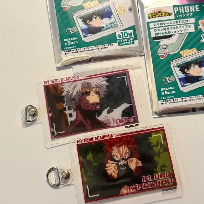 [BUNJANG] My Hero Academia Phone Tab Gacha Goods Bundle - Dabi, Kirishima / 나히아 나의히어로 아카데미아 폰 탭 가챠 굿즈 일괄 다비 키리시마