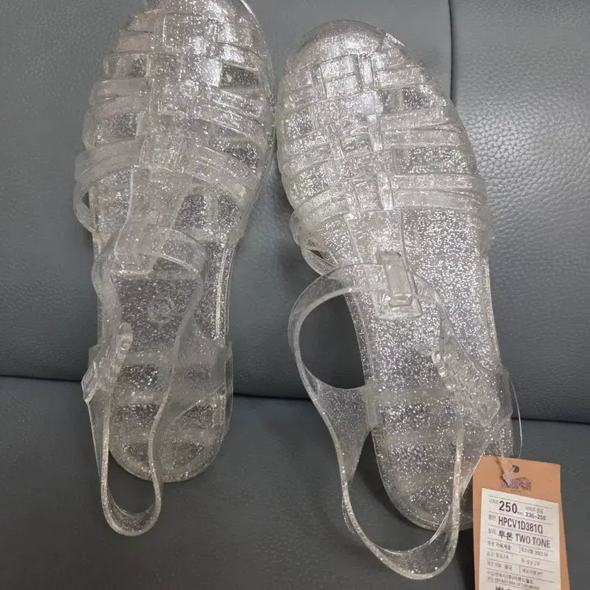 [BUNJANG] Shopen Transparent Jelly Sandals Size 250 New / 슈펜 투명 젤리샌들 250 새상품