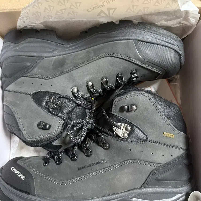 [BUNJANG] Campline Blackstorm GORE-TEX Hiking Boots Black / 캠프라인 블랙스톰 고어텍스 등산화 블랙