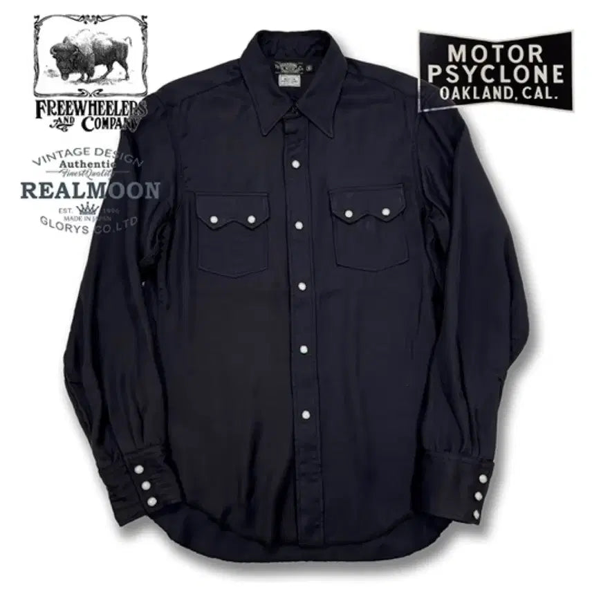 [BUNJANG] Freewheelers 1950s Rebellion Western Shirt Black / [17, 새상품]프리휠러스 1950s "REBELLION" 웨스턴 셔츠