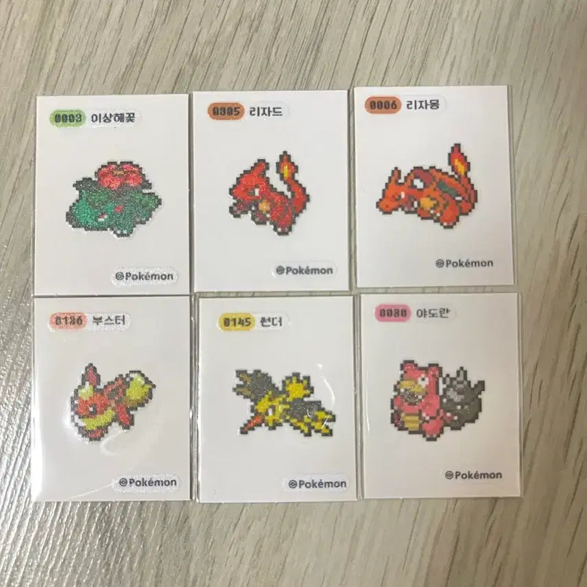 [BUNJANG] Pokemon Pixel Sticker Set / 픽셀띠부씰 판매합니다.