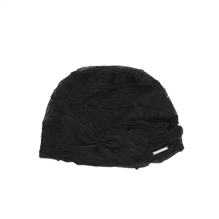 [BUNJANG] Miseki Seoul Sheer Turban Beanie / 미세키서울 쉬어 터번 비니 Sheer turban beanie