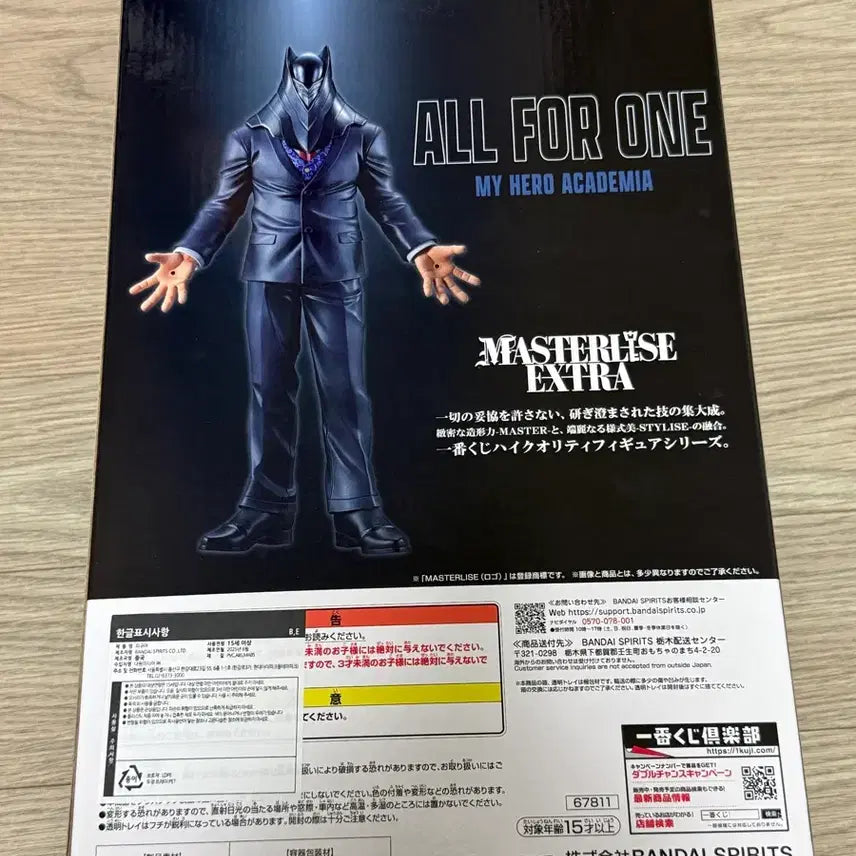[BUNJANG] My Hero Academia Opposing Thoughts All For One Figure E Prize (Opened) / [택포 6.4만]히로아카 상반된생각 올포원 E상